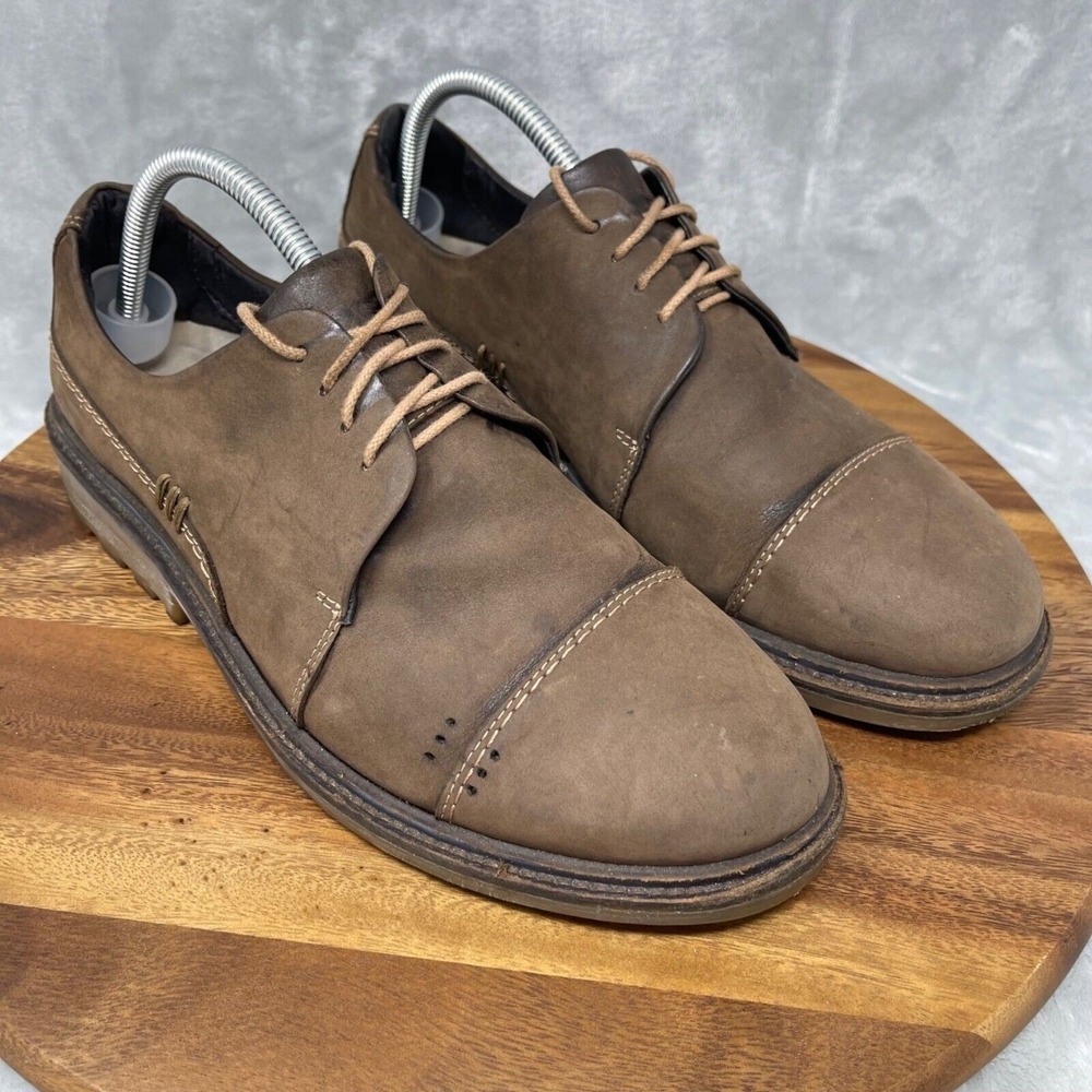 Naot Oxford Shoes Mens 42 / US 9 Simiyu Brown Leather Removable Suede Footbed